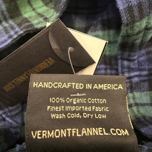 The Vermont Flannel Company Hooded Flannel Pullover Men's 2XL Tartan Plaid NEW - Picture 7 of 10